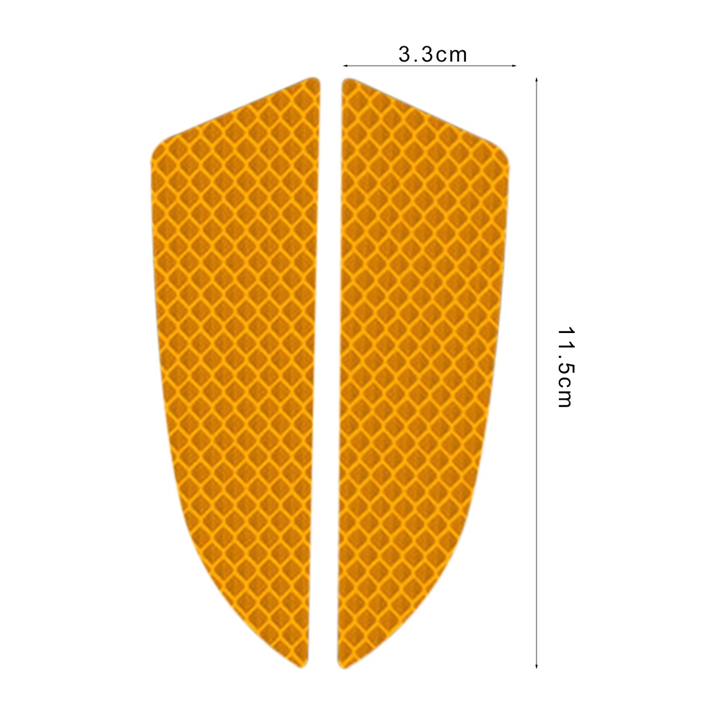 Bộ 2 Miếng Dán Phản Quang Tự Dính Chống Va Chạm Chống Thấm Nước Trang Trí Xe Hơi