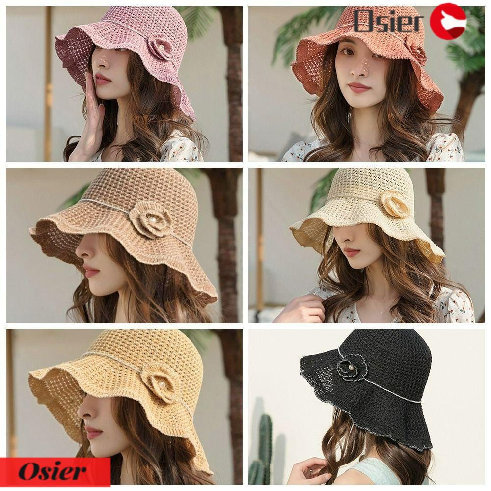 OSIER1 Nón Tai Bèo Rộng Vành Nhiều Màu Sắc Đa Dạng Hợp Thời Trang Cho Nữ