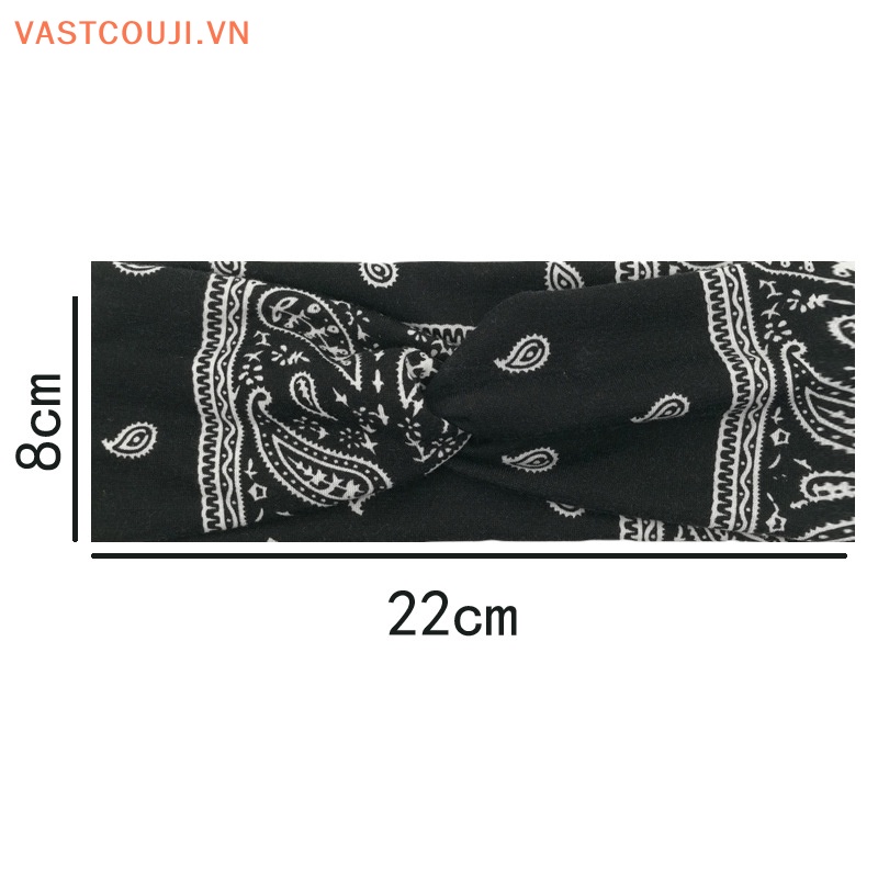 Băng Đô Bandana Vải Cotton Co Giãn In Họa Tiết Dùng Rửa Mặt / Trang Điểm / Chơi Thể Thao / Làm Đẹp