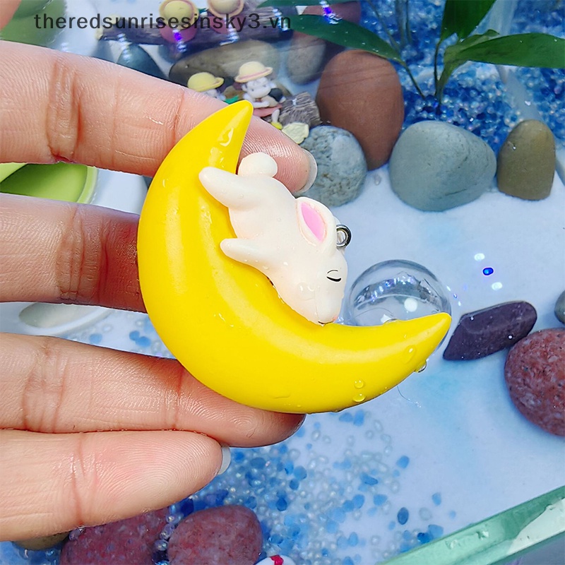 # # Mặt Dây Chuyền Hình Cá / Mặt Trăng Đang Ngủ Nhiều Màu Sắc Dễ Thương Trang Trí Phong Cảnh Cá Cảnh