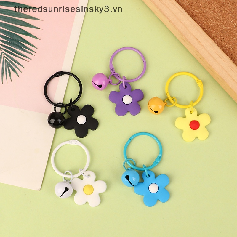 Móc Khóa Hình Chuông Hoa Nhỏ Nhiều Màu Sắc Phong Cách Hàn Quốc Thời Trang Cho Nữ