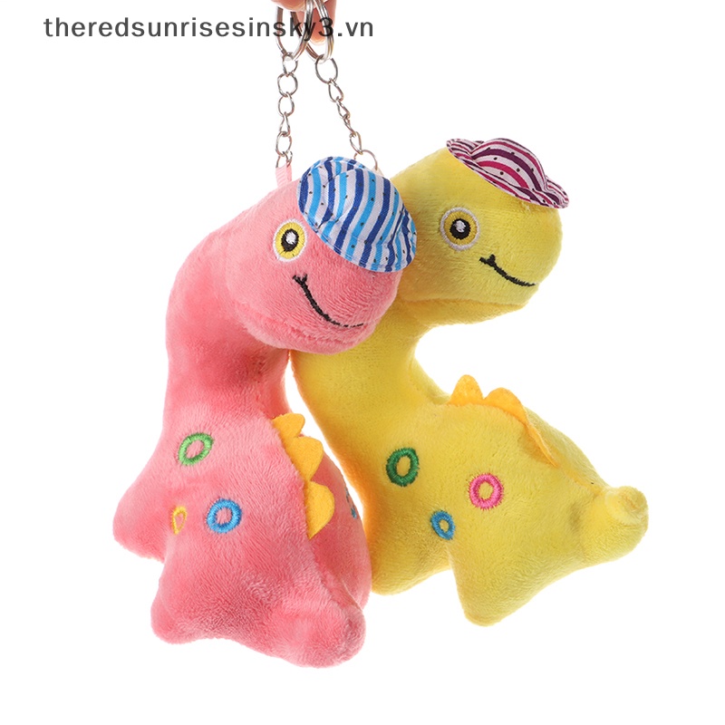 1 Móc Khóa Khủng Long Nhồi Bông 15cm Dễ Thương