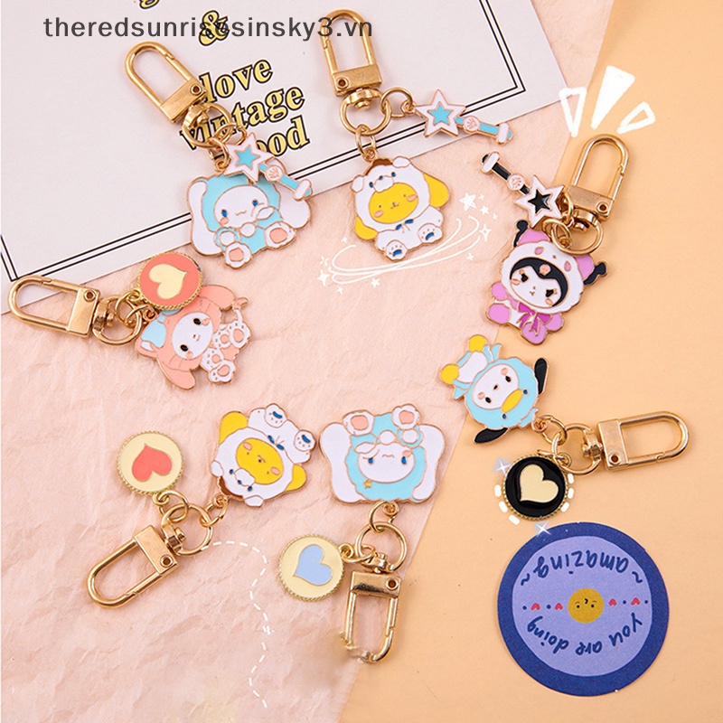 # # Móc Khóa Hình Cinnamoroll Sanrio My Melody Hello Kitty Kuromi Girly Dễ Thương Dành Cho Bé Gái