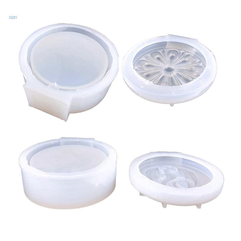 Khuôn Nhựa Hình Tròn Có Nắp Đậy Dùng Làm Đồ Trang Sức