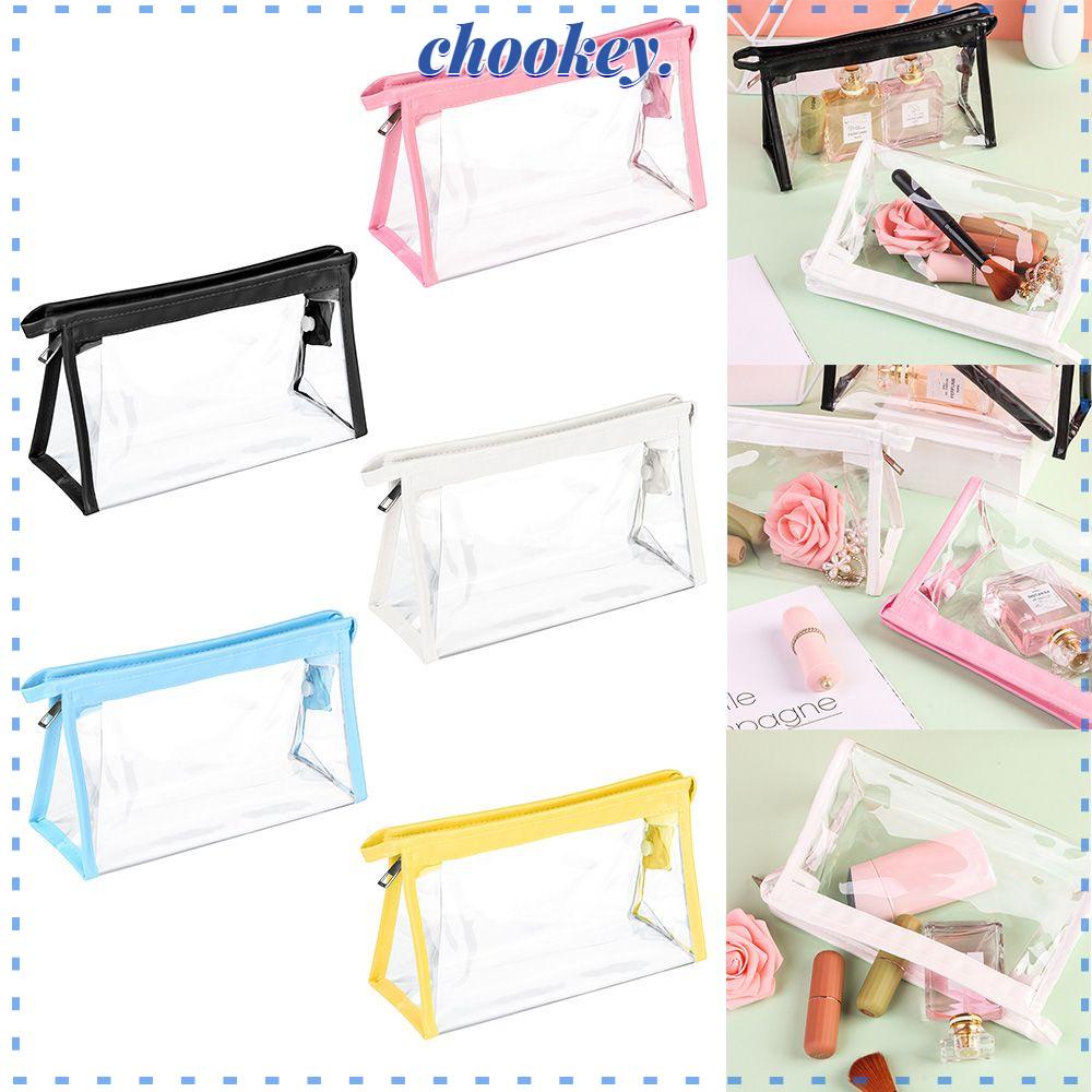 CHOOKEY Túi Đựng Bút Chì / Đồ Trang Điểm Sức Chứa Lớn Có Khóa Kéo