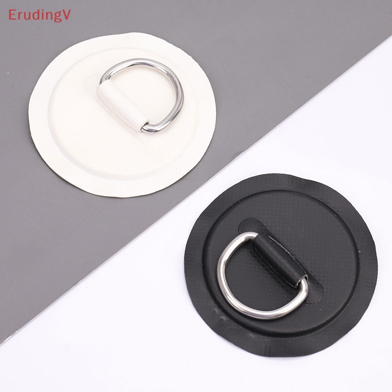 [ErudingV] Set 4 Miếng Đệm Tròn PVC Dán Sàn Thuyền Dinghy Có Vòng Chữ D