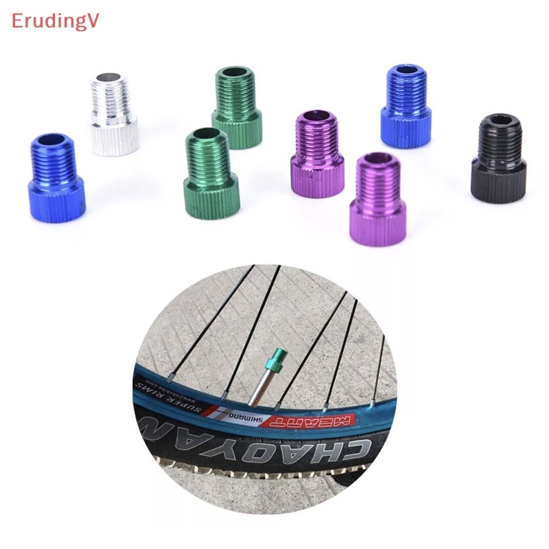 Bộ 6 Đầu Nối Van Xe Đạp / Xe Hơi Chuyển Đổi PRESTA Sang SCHRADER Chất Liệu Nhôm