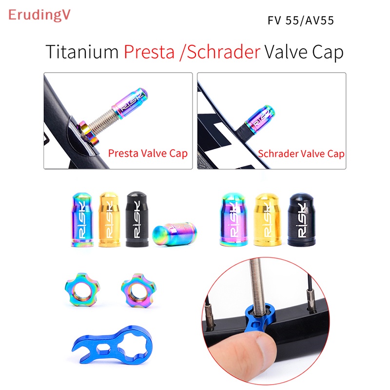 Nắp Van Bánh Xe Đạp Presta / Schrader Bằng Titan