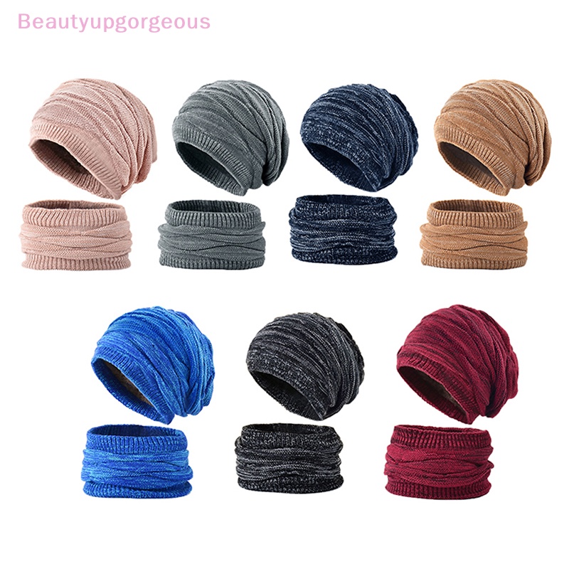 Set Mũ beanie + Khăn Choàng Cổ + Mặt Nạ Giữ Ấm Mùa Đông Cho Nữ