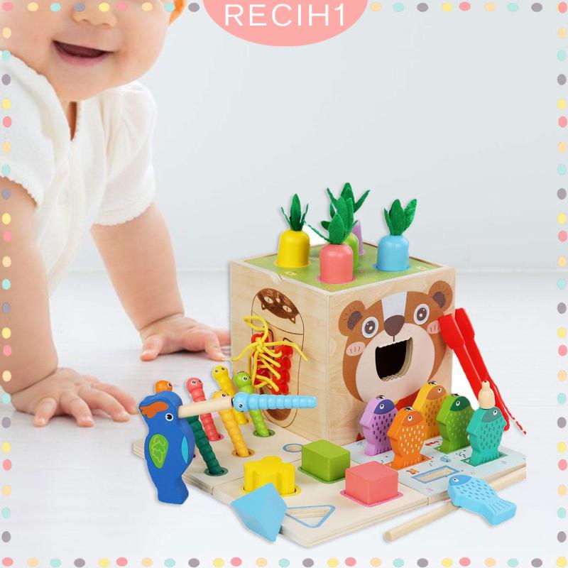 Đồ chơi trẻ em Khối Rubik Luyện Tập Trí Thông Minh Cho Bé Mẫu Giáo 1 2 3 Tuổi