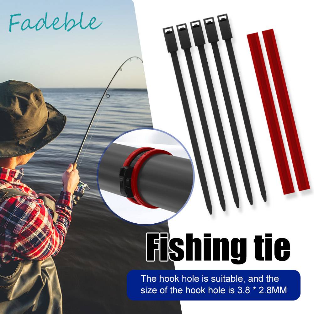 Dây Đai Cố Định Cần Câu Cá Bằng Silicone Nylon Gọn Nhẹ