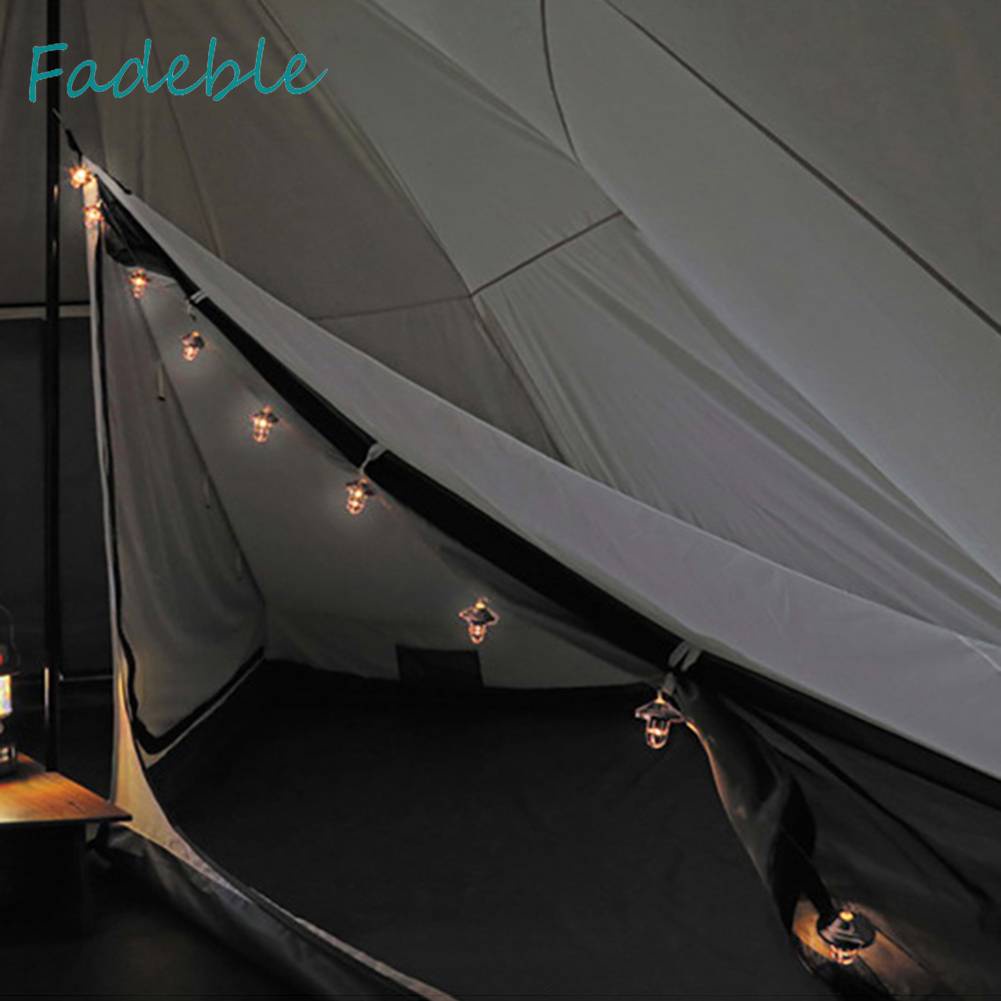 Dây Đèn Cắm Trại Chống Nước IPX4 50LM Phong Cách Retro