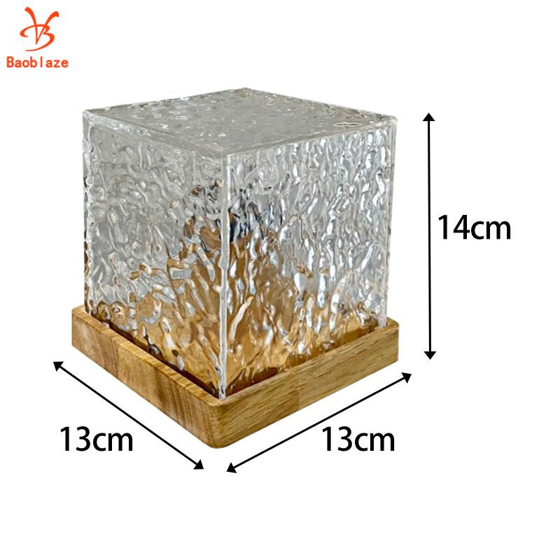 Baoblaze Đèn Ngủ Xoay Bằng Acrylic Họa Tiết Gợn Sóng Nước Độc Đáo Trang Trí Nhà Cửa / Quán Bar / Phòng Ngủ