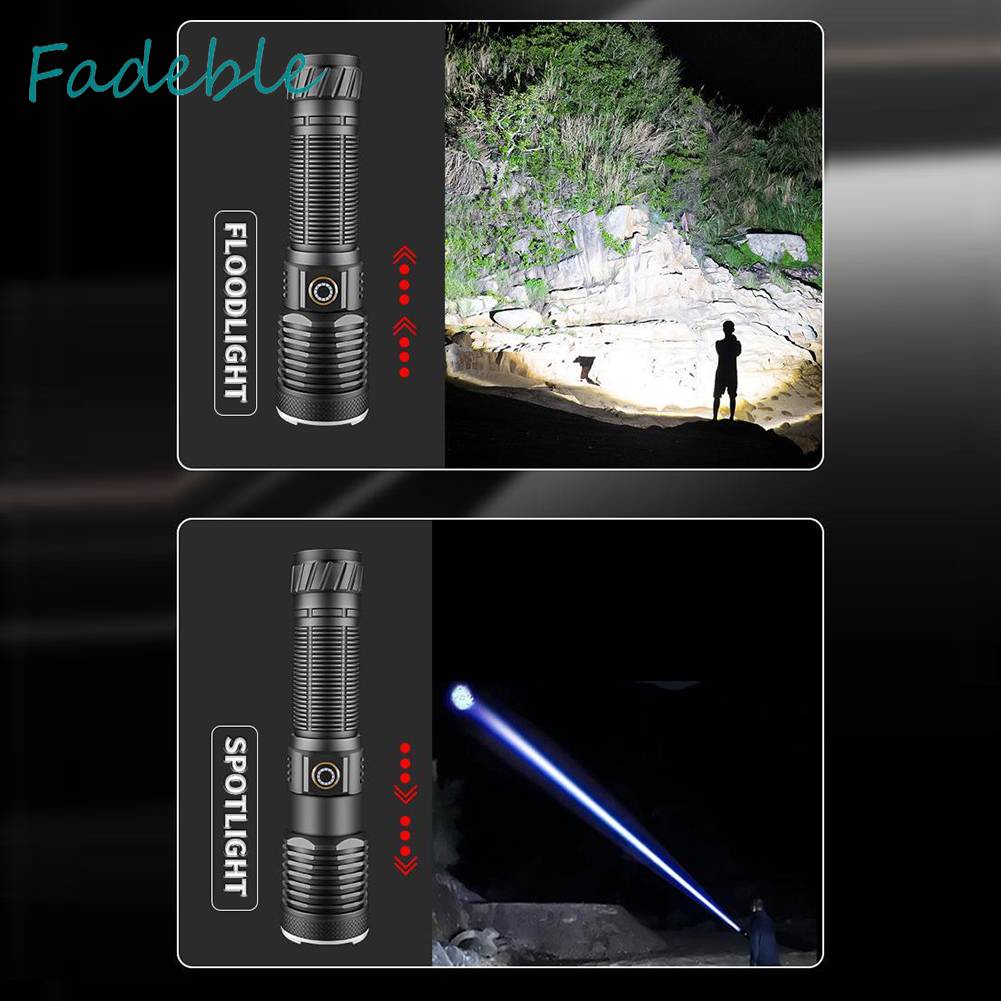 Đèn Pin 30W IPX4 Chống Thấm Nước IPX4 800LM Sạc USB Loại C