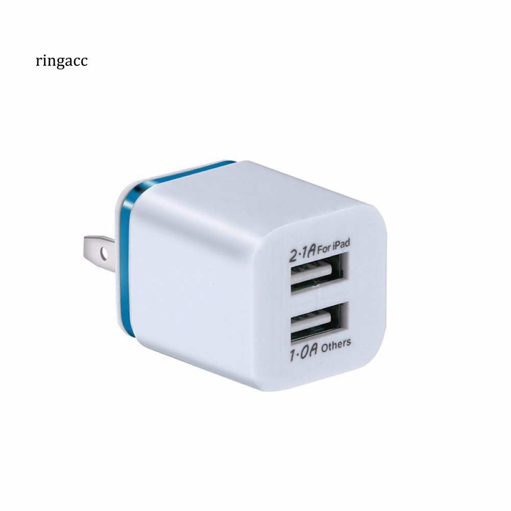 Cốc Sạc Hai Cổng USB 21A Tiện Dụng Mang Theo Du Lịch Điện Thoại