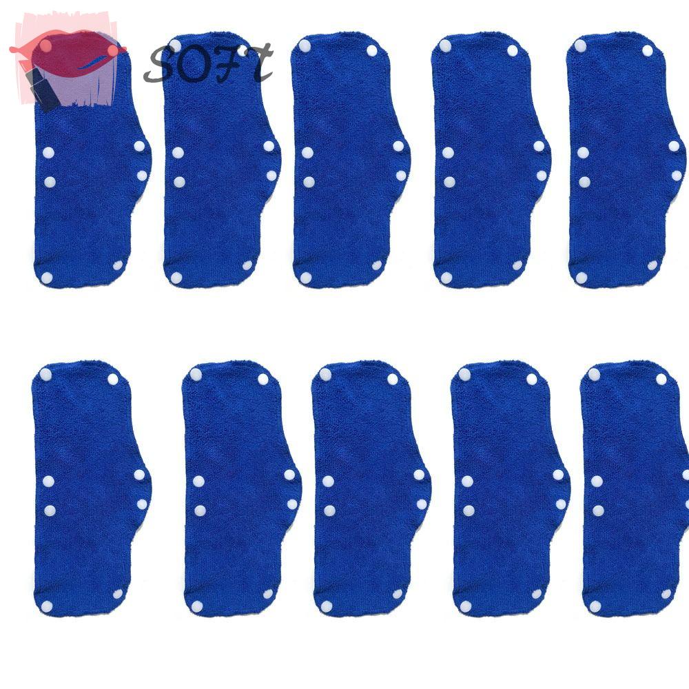 SOFTNESS Set 10 Tấm Lót Mũ Bảo Hiểm Bằng Cotton Mềm Mại Hình Chữ Nhật