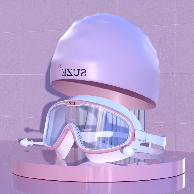 Kính Bơi Silicone Chống Thấm Nước / Sương Mù Kích Thước Lớn Dành Cho Người Lớn
