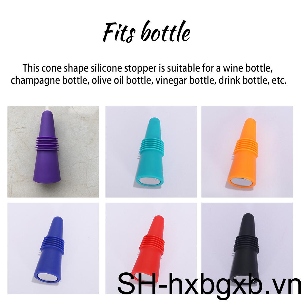 Nút Chặn Chai Rượu Vang Bằng Thép Không Gỉ Chống Rò Rỉ Hình Nón Tiện Dụng