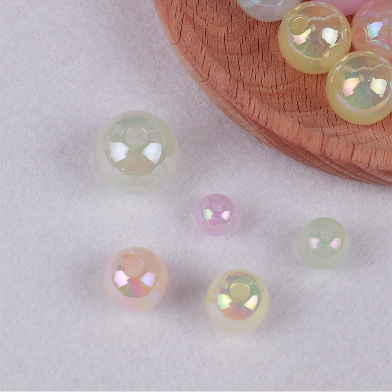 Chuỗi Hạt Ngọc Trai Giả Bằng ABS 8-16mm Màu Sắc Macaron Xinh Xắn Dùng Làm Đồ Trang Sức