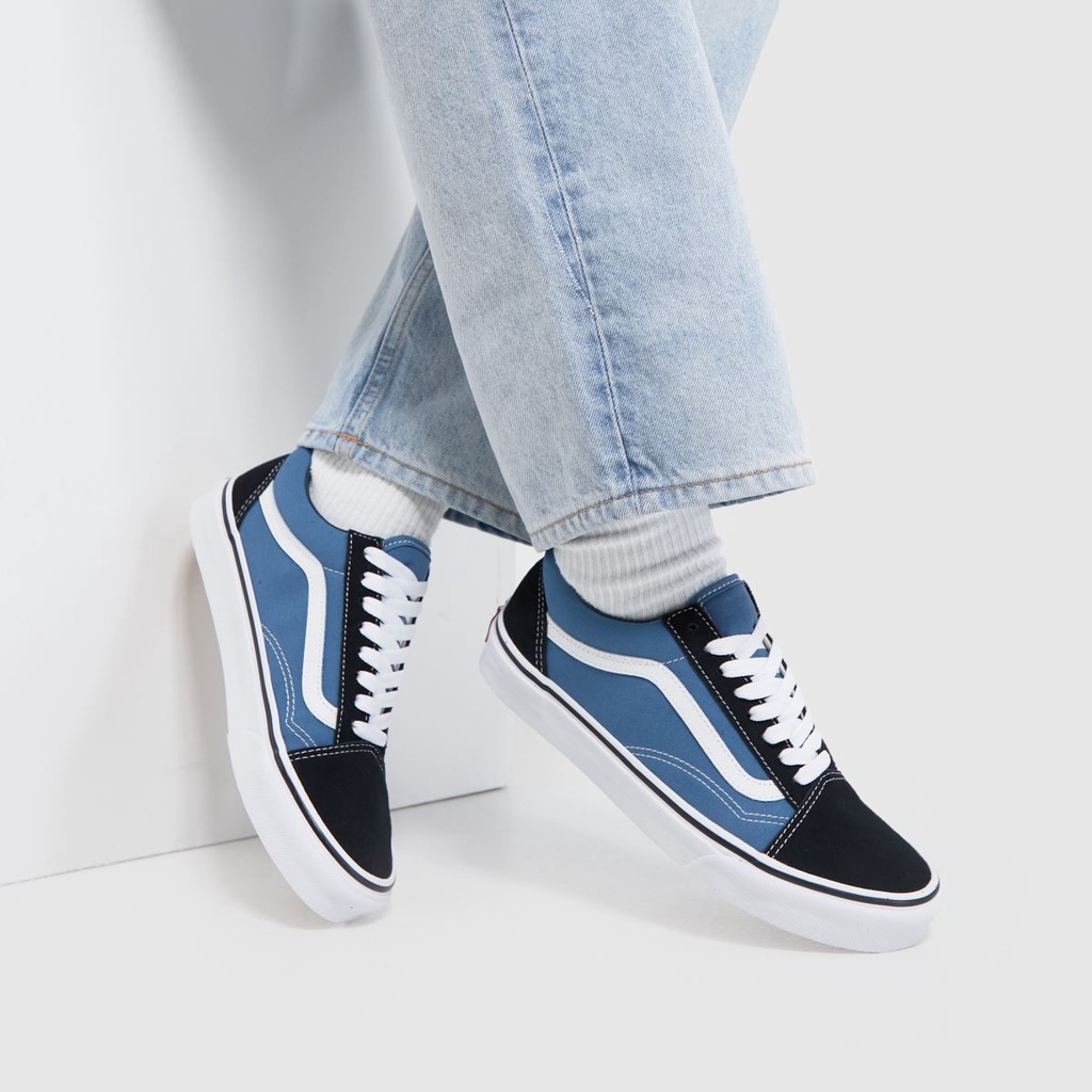 Giày Vans chính hãng Old Skool Navy Black White