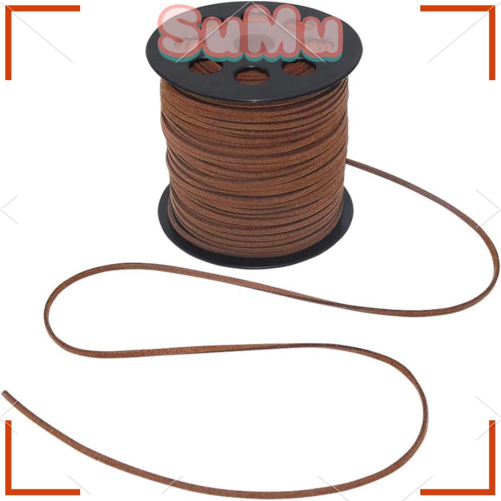 SUMU Cuộn Dây Lông Màu Trơn Dài 100 Yards Dùng Làm Vòng Đeo Tay / Dây Da