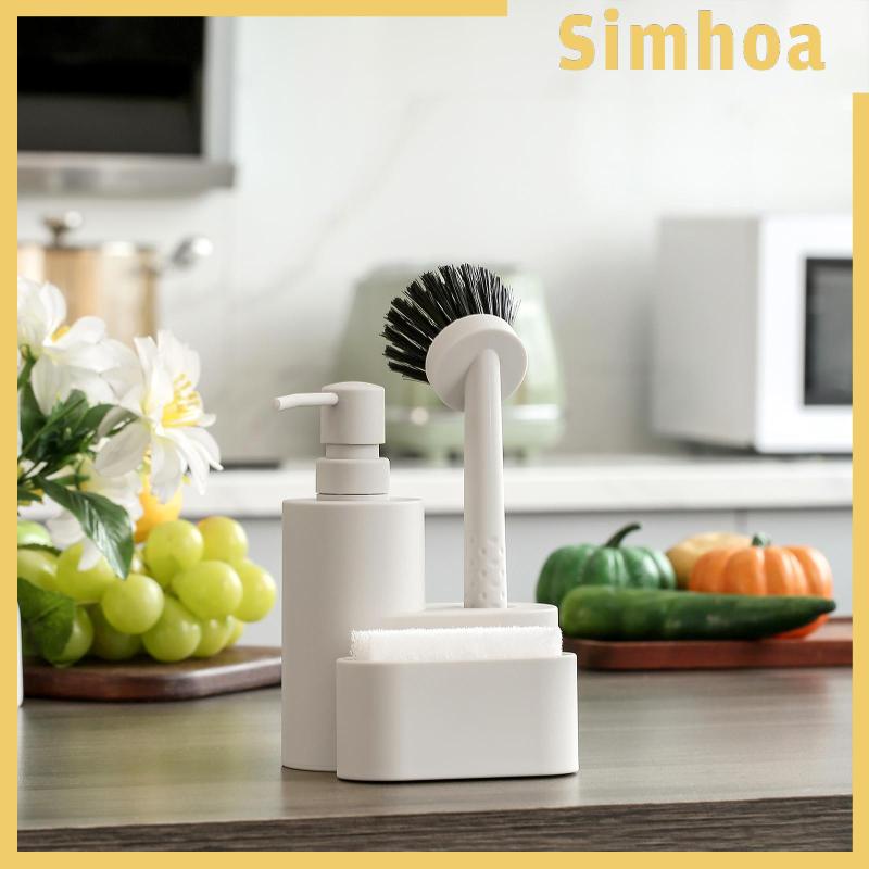 Bình Đựng Xà Phòng Kèm Cọ Và Mút Rửa Tiện Dụng Cho Quán Cà Phê / Bar /