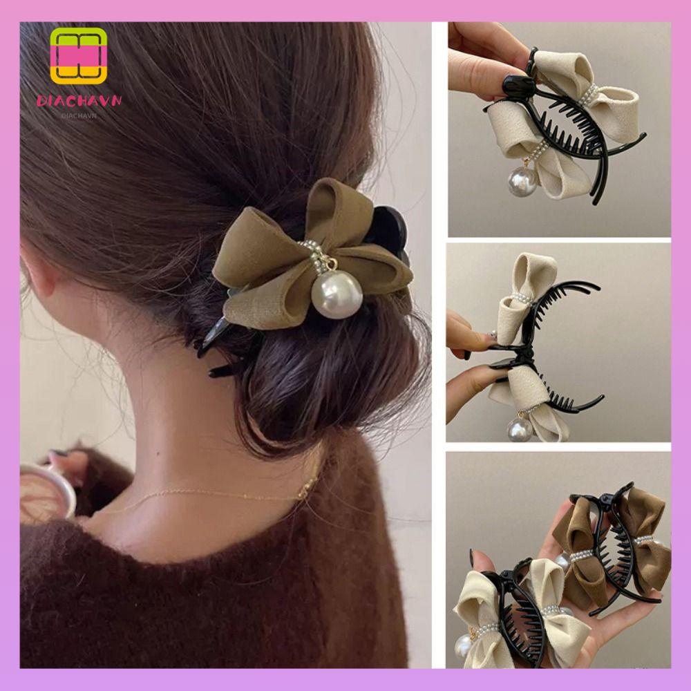 DIACHAVN Kẹp TóC PhốI HìNh Cá MậP ĐíNh NgọC Trai Giả ThờI Trang Cho