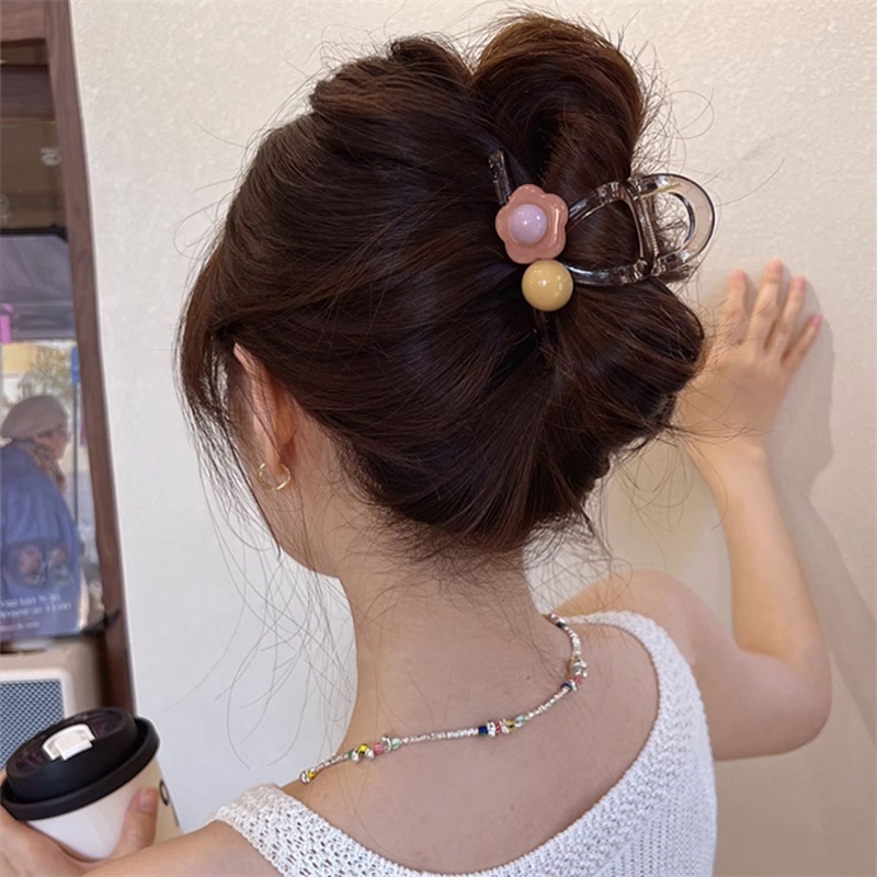 Kẹp Tóc Hình Cá Mập Bằng Acrylic Thời Trang Retro 2023 Dành Cho Bạn Nữ