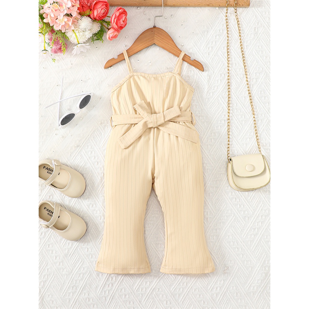 Bộ Áo Liền Quần Hai Dây Họa Tiết Caro Dễ Thương Thời Trang Mùa Hè Cho Bé Gái 1-3 Tuổi