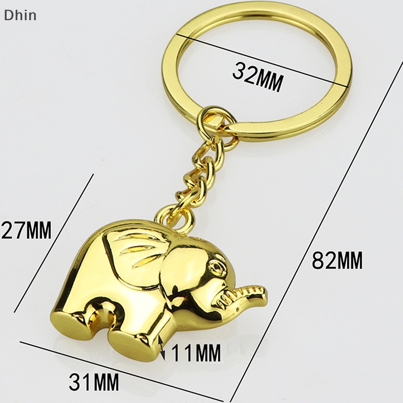 Móc Khóa Hình Voi Bằng Kim Loại DIY Thời Trang Cho Nam