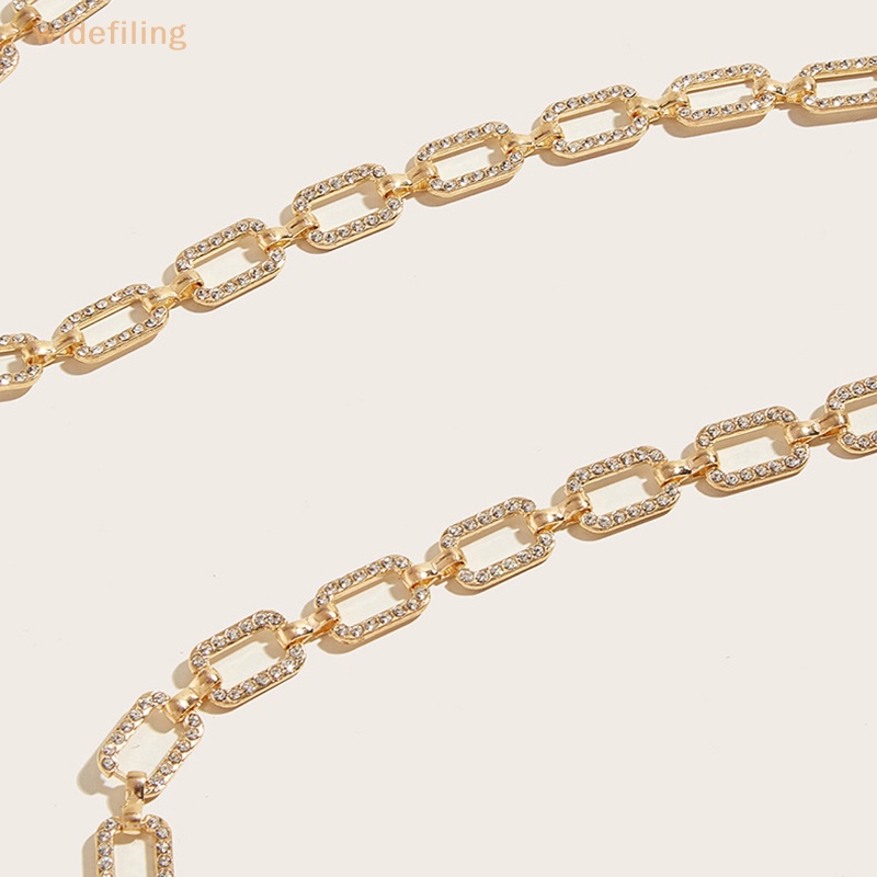 Thắt Lưng Bản Rộng Bằng Kim Loại Đính Đá Lấp Lánh Thời Trang Chất Lượng Cao Cho Nữ