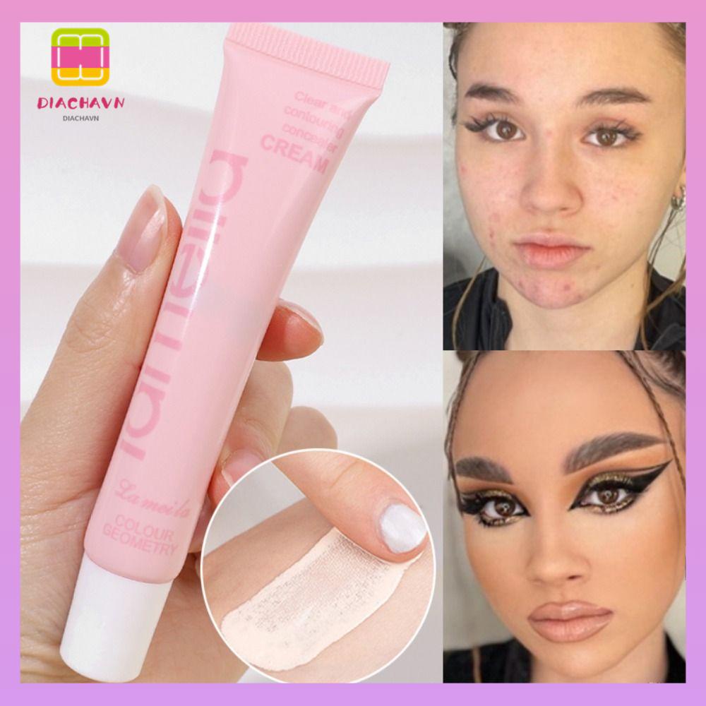 DIACHAVN Kem Nền Dạng Lỏng Dưỡng Ẩm Kiểm Soát Dầu Che Phủ Quầng Thâm