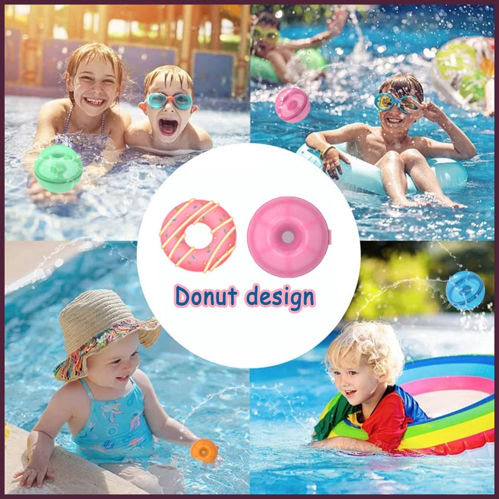 Bong Bóng Nước Từ Tính Bằng Silicone Vui Nhộn Dành Cho Bể Bơi / Bãi Biển