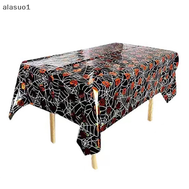 Khăn Trải Bàn Trang Trí Bằng Màng Nhôm Hình Lâu Đài Halloween Kích Thước 137cm * 183cm