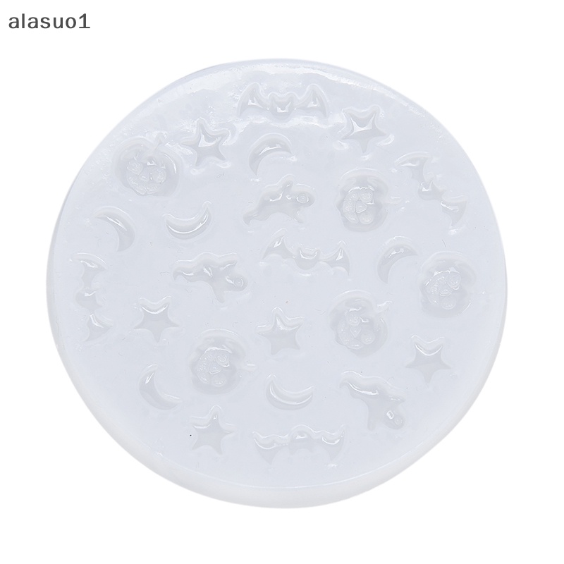 Khuôn Silicon Làm Trang Sức Halloween Mini Hình Dơi Bí Ngô