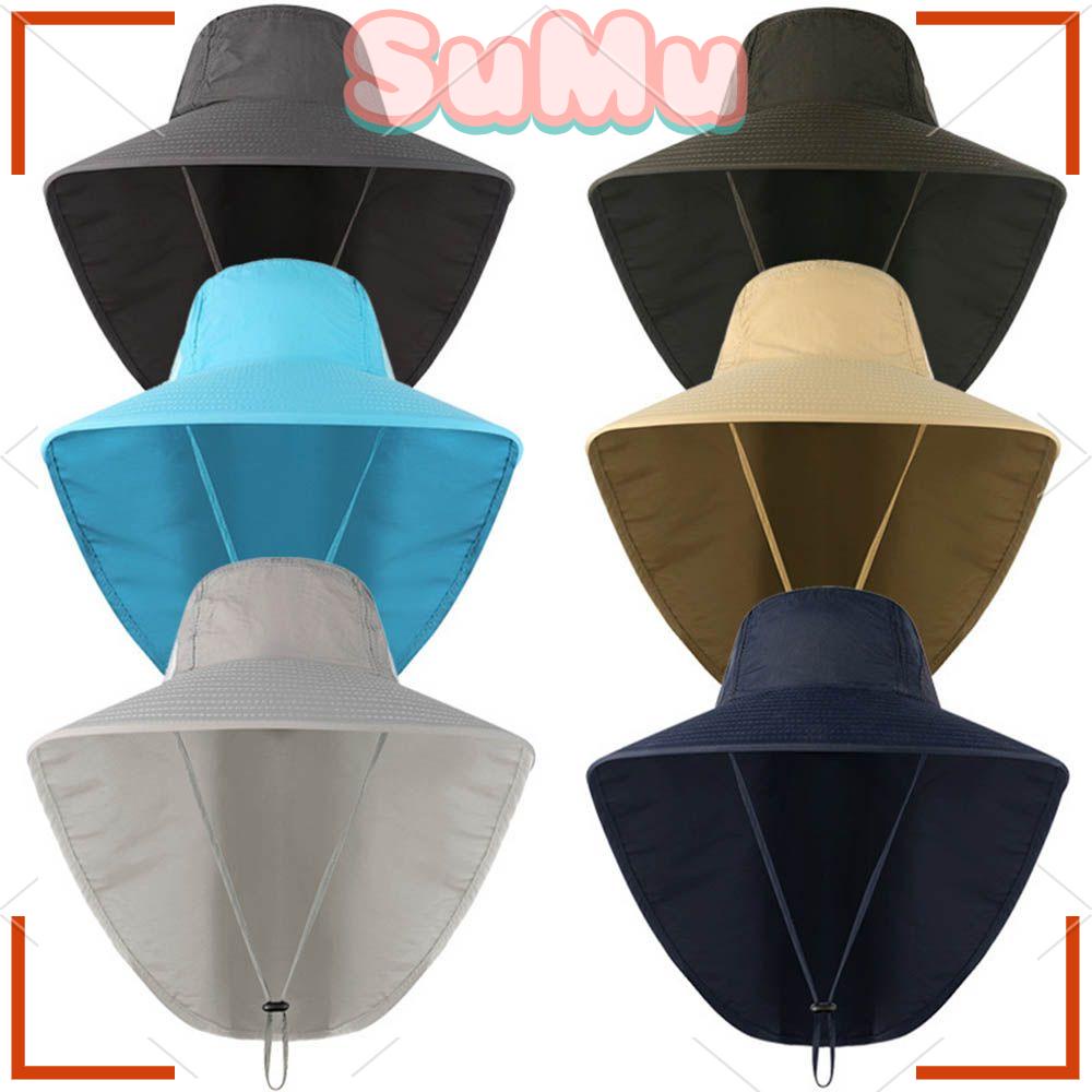 SUMU Mũ Rộng Vành Chống Nắng Chất Liệu Nhanh Khô Tiện Dụng Khi Đi Câu Cá