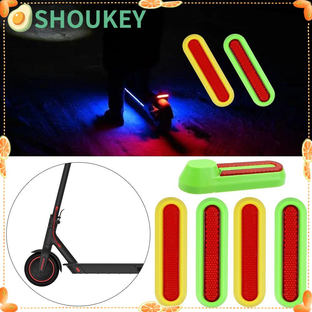 SHOUKEY Set 4 Miếng Dán Phản Quang Trang Trí Bánh Xe Scooter Xiaomi Mi Ốp