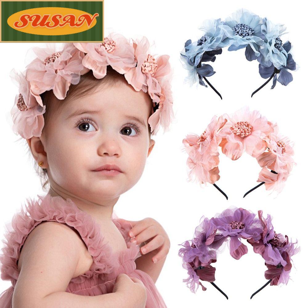 SUSANS Băng Đô Hoa Xinh Xắn Cho Bé Gái 0-3 Tuổi