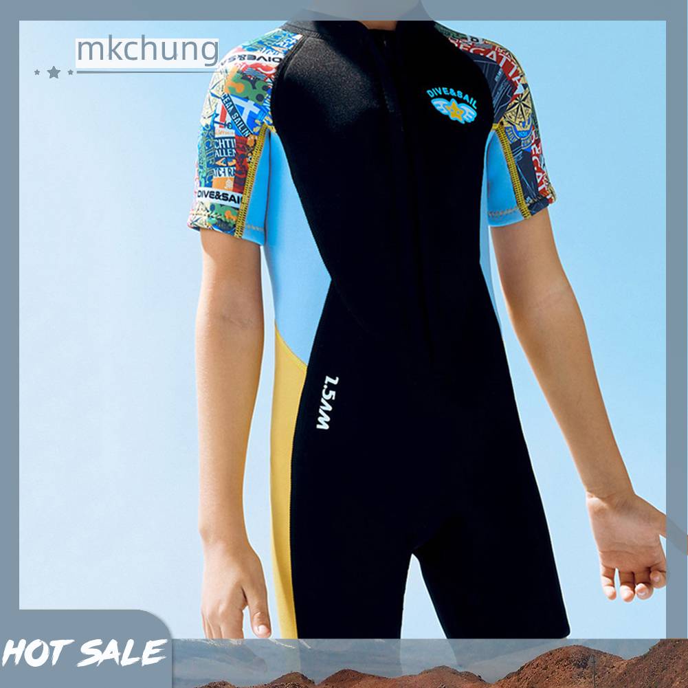 Bộ Đồ Lặn Thể Thao Bằng Cao Su Tổng Hợp Co Giãn Chống Lạnh Chống Nước Cho Trẻ Em