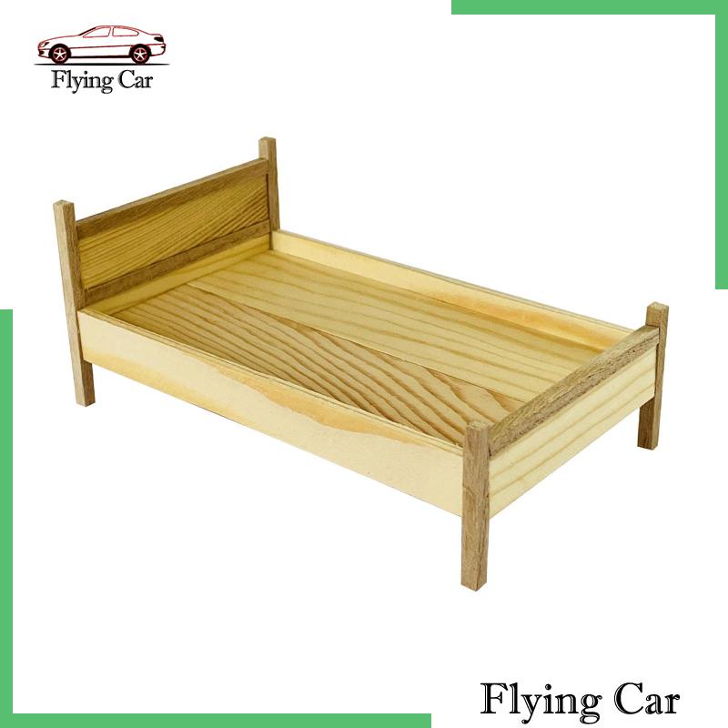 Mô Hình Giường Ngủ Mini Tỉ Lệ 1 / 12 Trang Trí Nhà Búp Bê