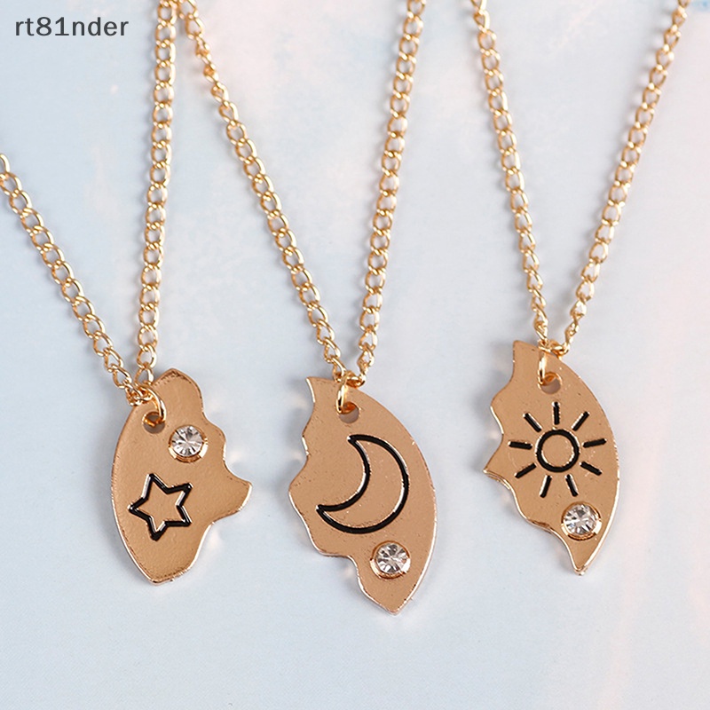 Set 3 Vòng Cổ Choker Hình Tròn / Ngôi Sao / Mặt Trăng / Mặt Trời Thời Trang Cho Nam Và Nữ Mã 2023 n