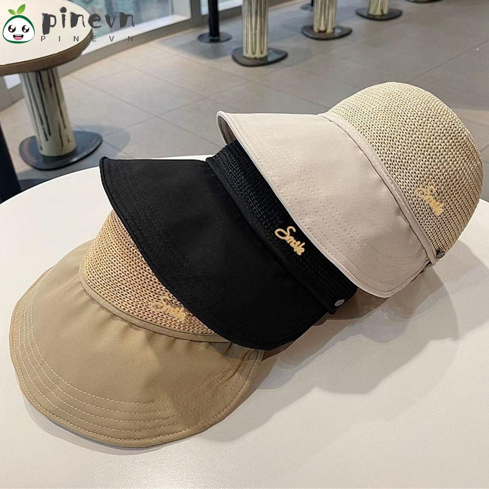PINEVN Mũ Rộng Vành Chống Nắng Tia UV Màu Sắc Đơn Giản Dành Cho Nữ