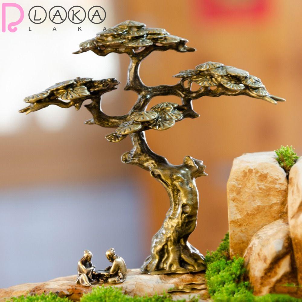 LAKAMIER Đồ trang trí Cây Thông Bằng Đồng Dùng Trang Trí Tiểu Cảnh