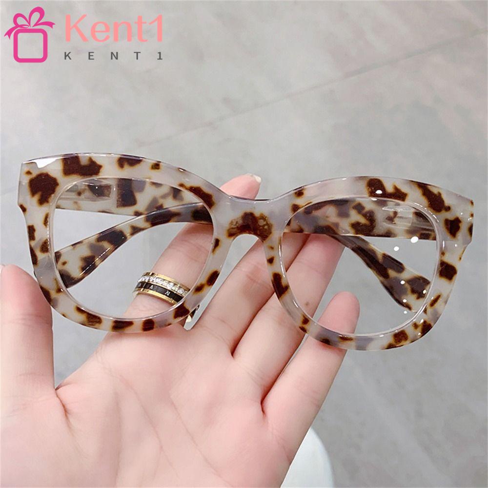 KENT1 Kính Chống Tia UV Ánh Sáng Xanh Dương Siêu Nhẹ In Họa Tiết Da Báo Bằng PC Thời Trang Cho Nam