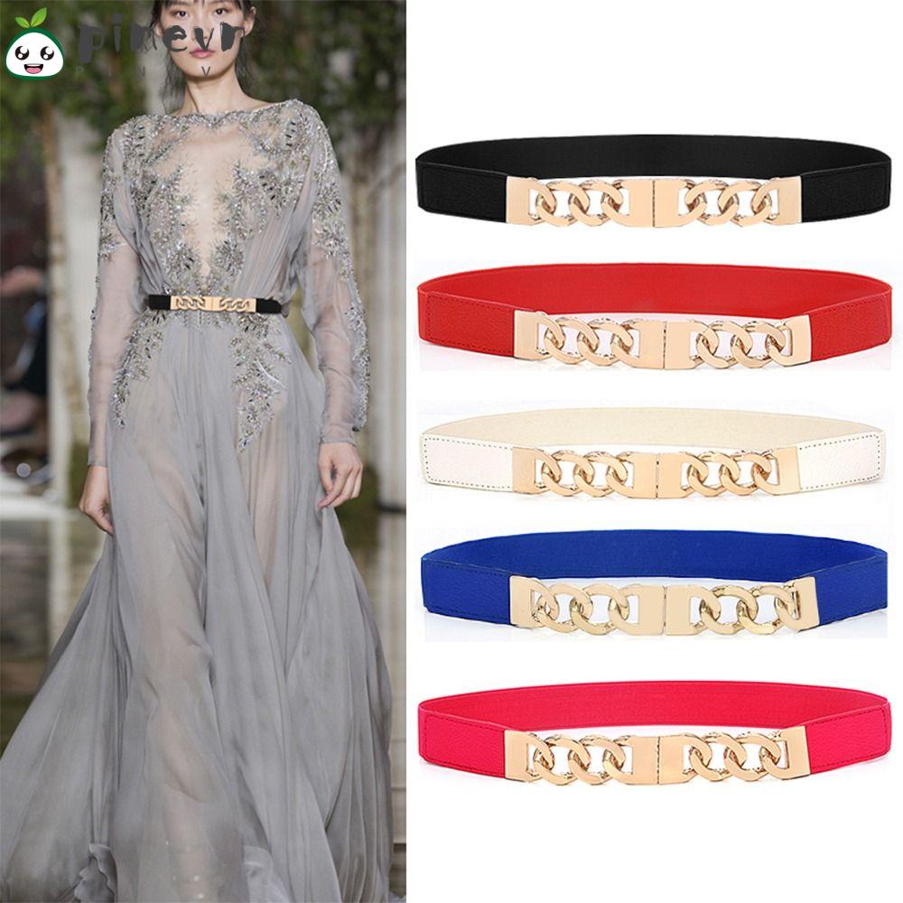 PINEVN Thắt Lưng Co Giãn Phong Cách Punk Cá Tính Cho Nữ