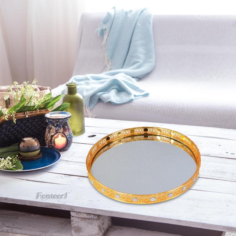 Khay Đựng Đồ Dùng Tráng Gương Sắp Xếp Gọn Gàng Trang Trí Nhà Cửa / Phòng Khách