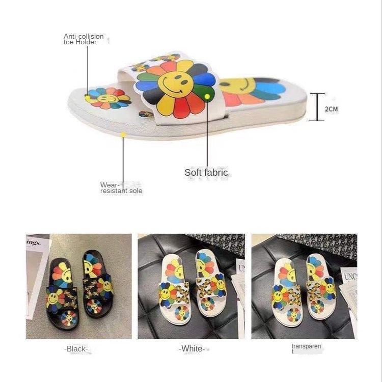 Hàng Có Sẵn Xăng đan Đế Mềm Hình Hoa Hướng Dương Thời Trang Mùa Hè Cho Nữ