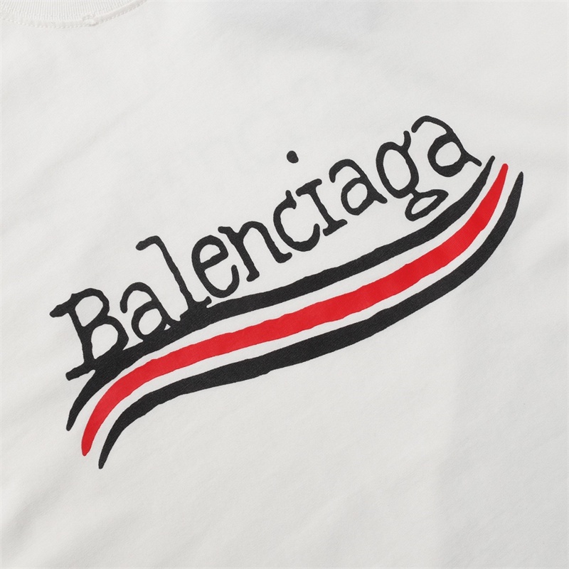 Ba-mới Áo Thun Tay Ngắn In Họa Tiết graffiti Phía Trước Và Sau Màu Xanh Dương / Tím Cho Cả Nam Và Nữ Áo Thun Tay Ngắn Dáng Rộng Hợp Thời Trang