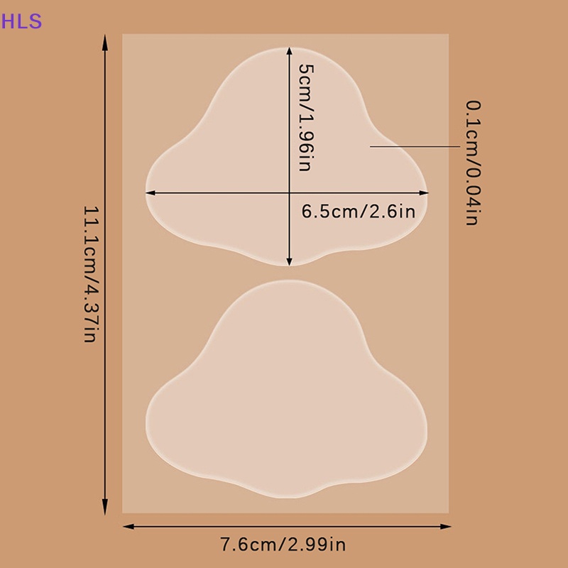 Bộ 2 Miếng Dán Gót Chân Chống Nước Chống Ma Sát Chăm Sóc Bàn Chân