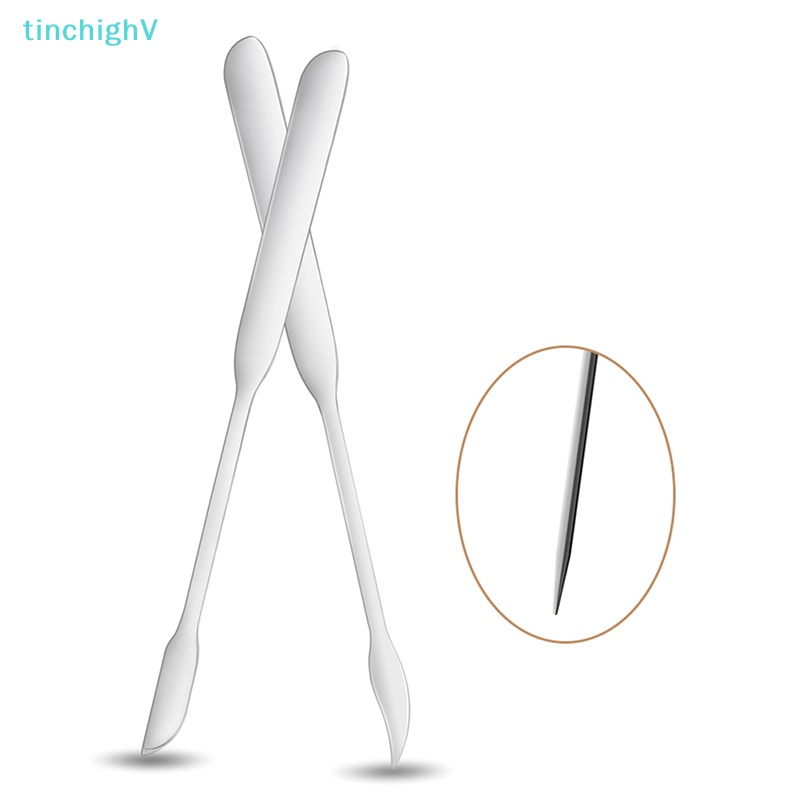 1 Dụng Cụ Trộn Mỹ Phẩm Hai Đầu Bằng Thép Không Gỉ